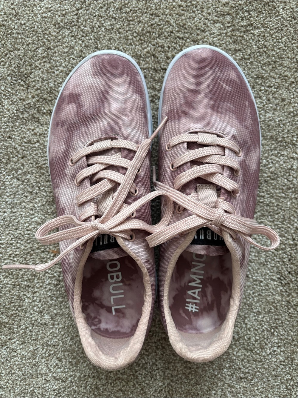 NOBULL Women's Dusty Rose Tie-Dye Trainers